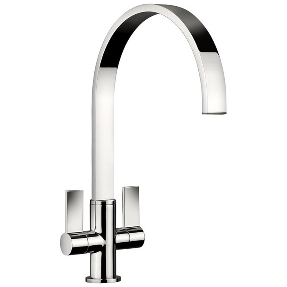 Rangemaster Aspire Twin Lever Chrome Kitchen Sink Mixer Tap TAI1CM