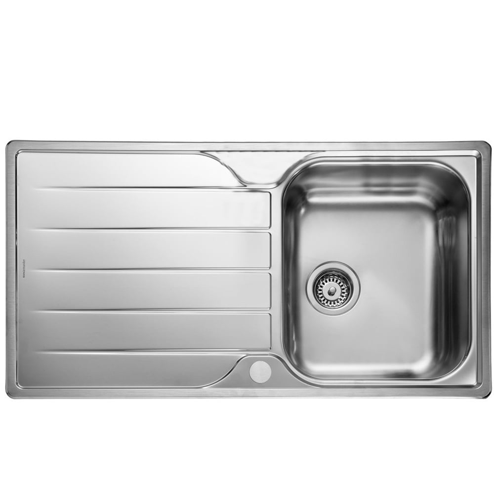 Rangemaster Michigan 1.0 Bowl Brushed Stainless Steel Kitchen Sink & Waste