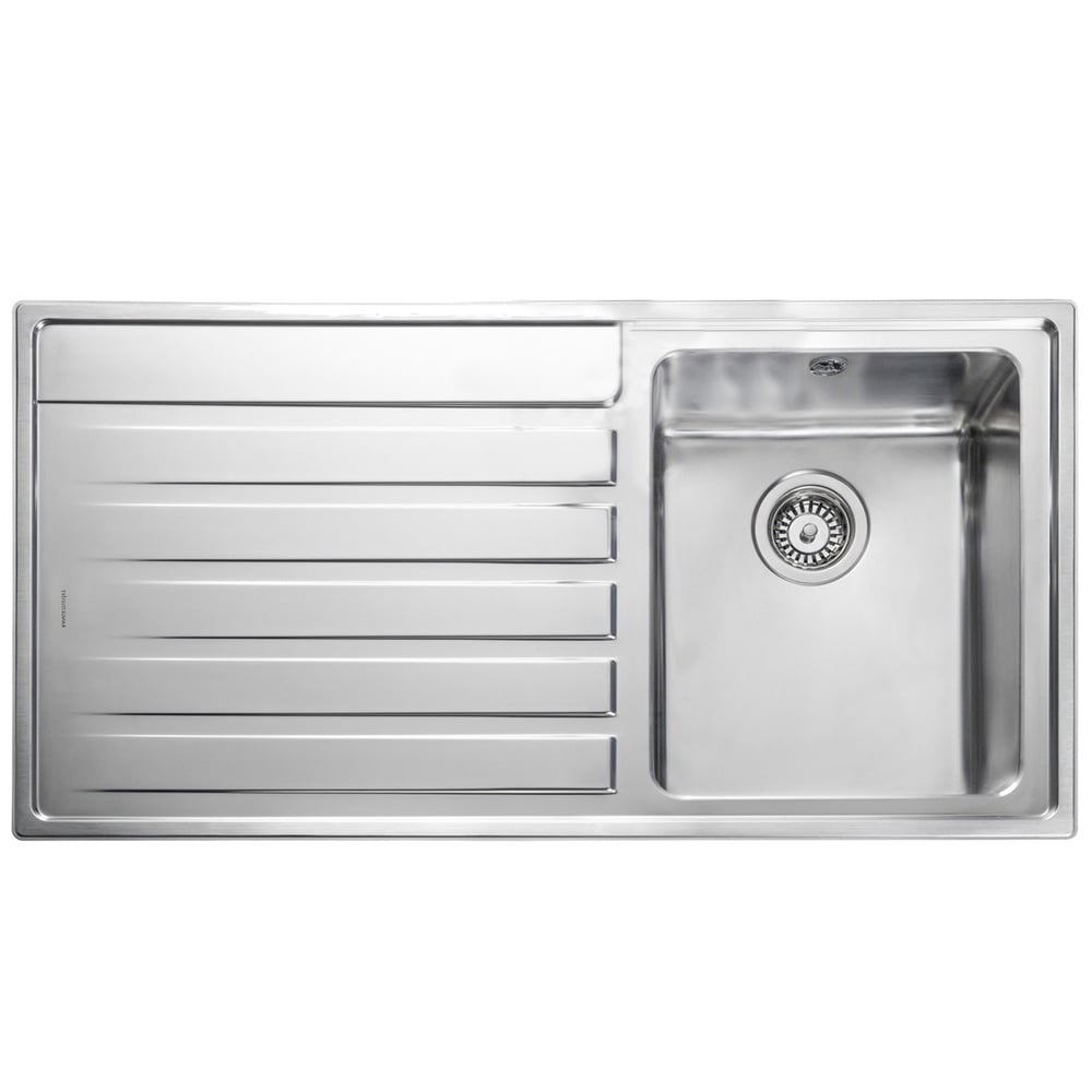 Rangemaster Rockford 1.0 Bowl Stainless Steel Kitchen Sink & Waste LHD