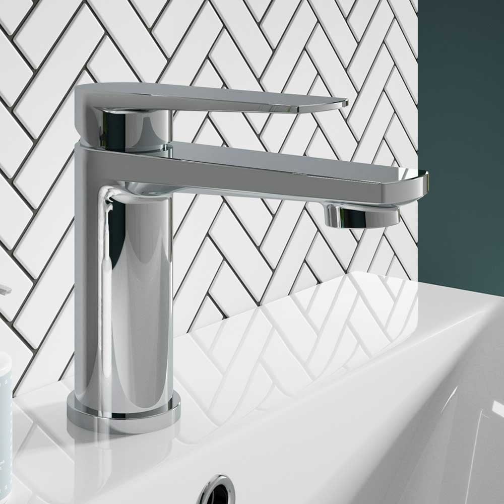 Nuie Bailey Chrome Single Lever Mono Basin Mixer Tap With Waste BAI305
