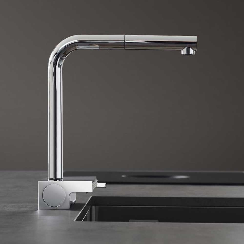 Hansgrohe Aquno Select M81 250 2 Jet Pullout Spout Single Lever Kitchen Sink Mixer Tap with sBox