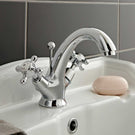 hudson-reed-topaz-white-crosshead-dome-collar-basin-mixer-tap---bc305dx-
