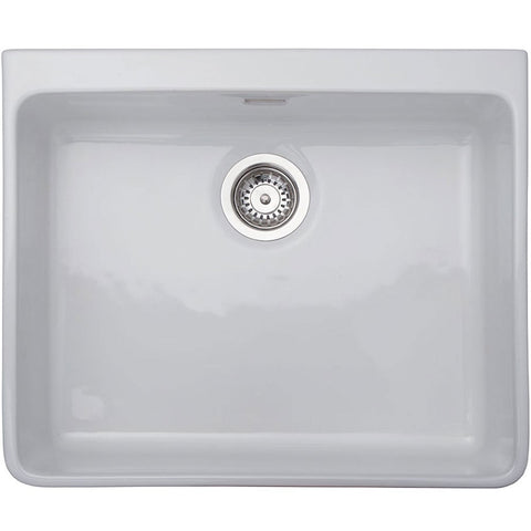 Smeg White Ceramic Farm House Style Sit-on Kitchen Sink C959FHWH