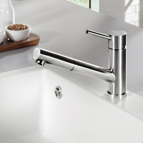 Villeroy & Boch Como Shower Stainless Steel Pullout Kitchen Sink Mixer Tap