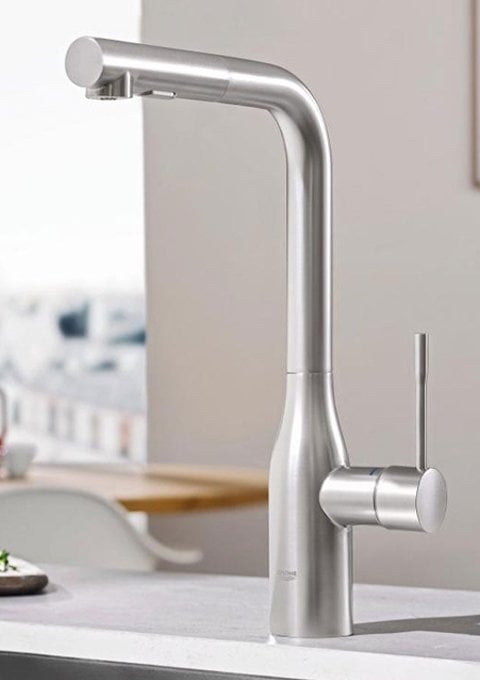Brushed Steel Taps