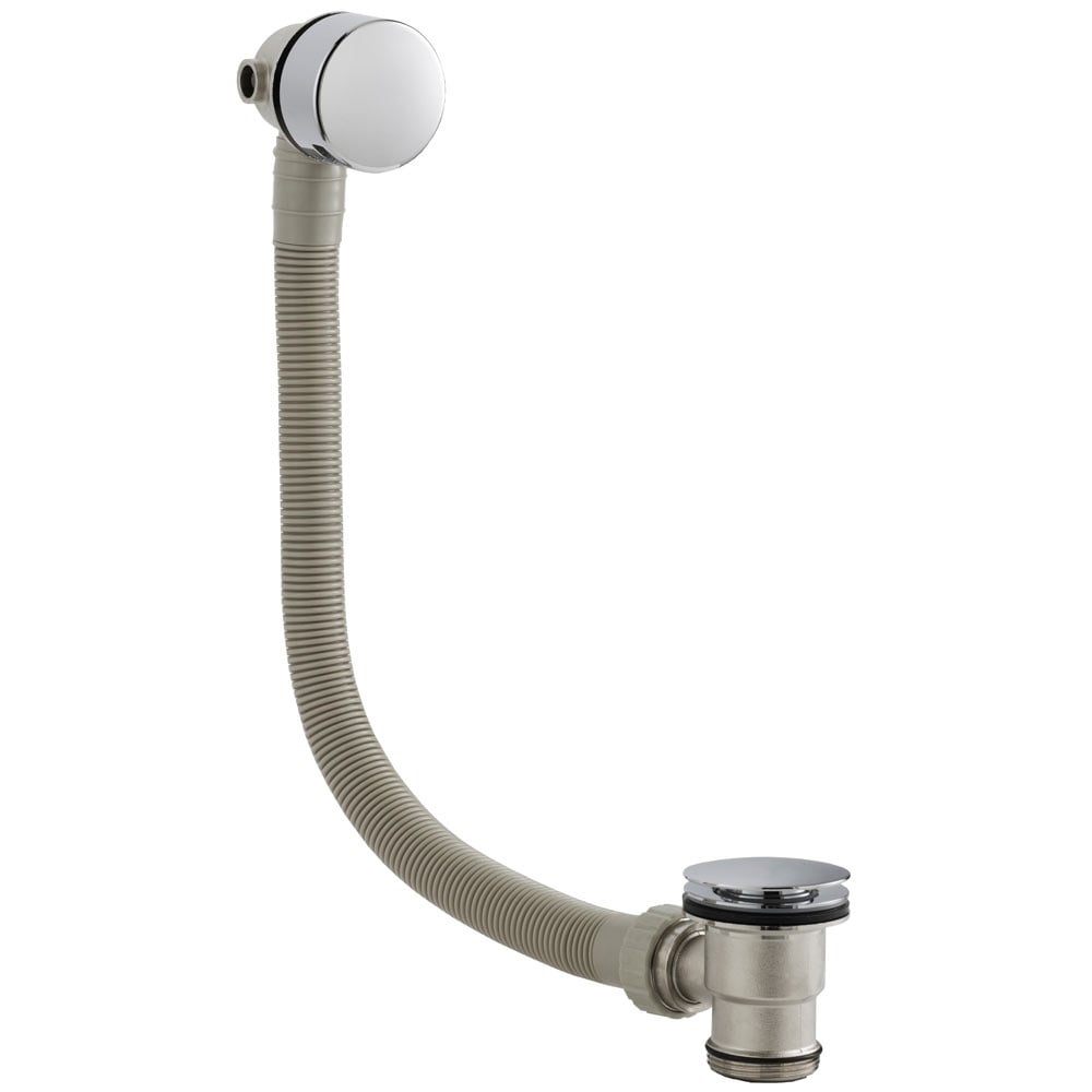 Nuie Chrome Freeflow Bath Filler Waste & Overflow E316