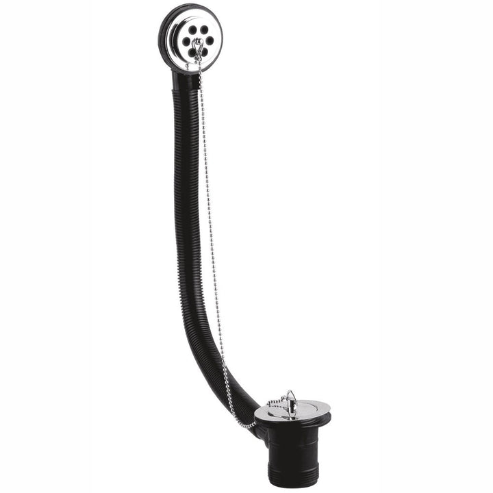 nuie-chrome-bath-waste-with-overflow-brass-plug--link-chain---e396-