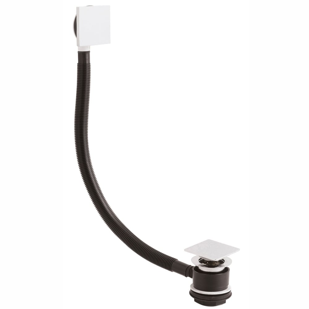 Nuie Chrome Push Button Bath Waste With Overflow - EK308