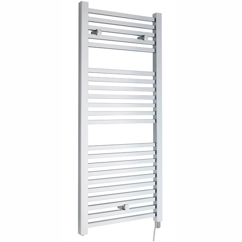 Nuie 1100x500mm Chrome 300W Electric Ladder Heated Towel Rail HL151