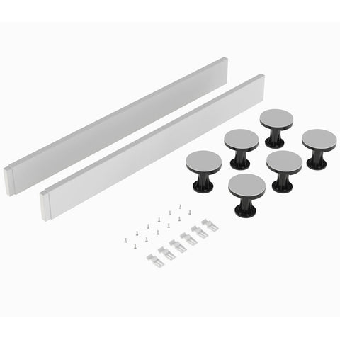 Nuie White Legs & Plinth Kit For Square & Rectangular Tray 700-900mm LEG1W
