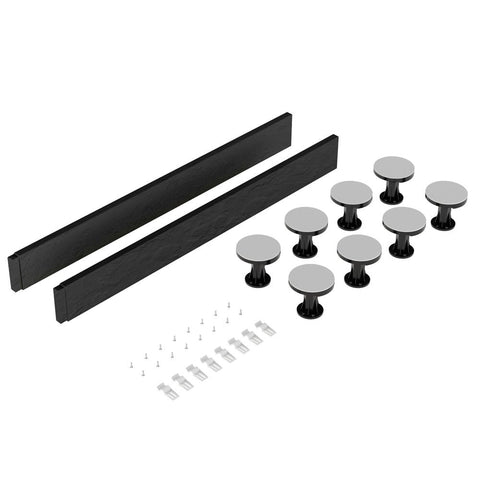 Nuie Slate Grey Legs & Plinth Kit For Square & Rectangular Tray 1000mm LEG2S
