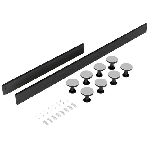 Nuie Slate Grey Legs & Plinth Kit For Rectangular Tray 1100-1200mm LEG3S