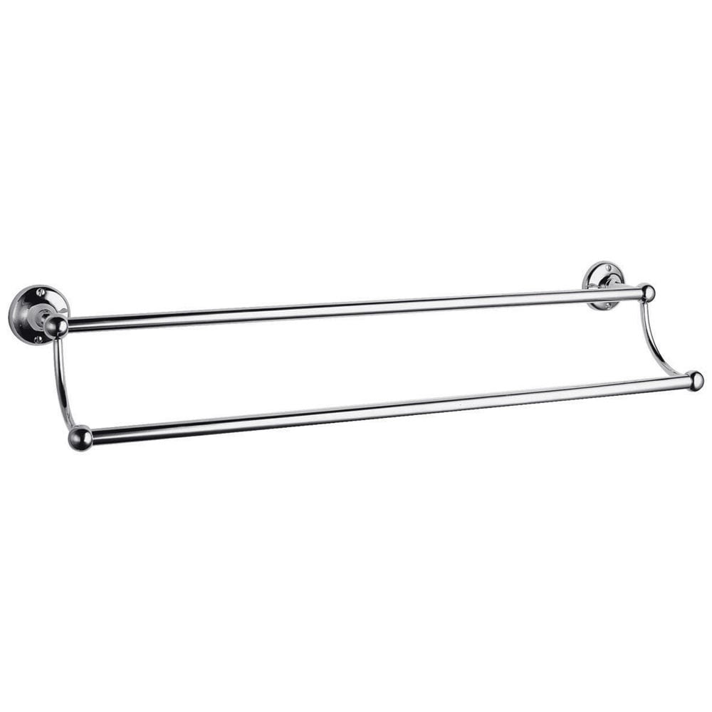 Nuie Traditional Chrome Double Towel Rail LH307