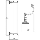 nuie-traditional-chrome-double-towel-rail-lh307-