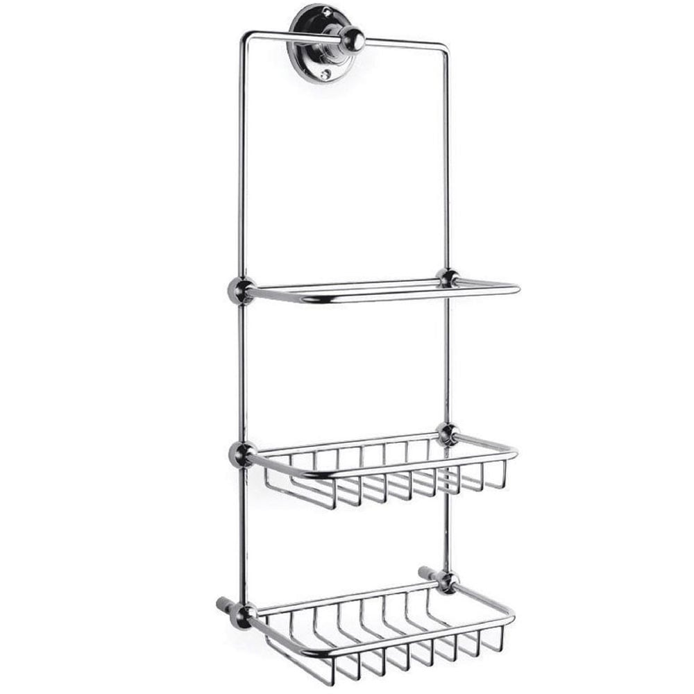 Nuie Traditional Chrome Bathroom Shower Tidy LH316