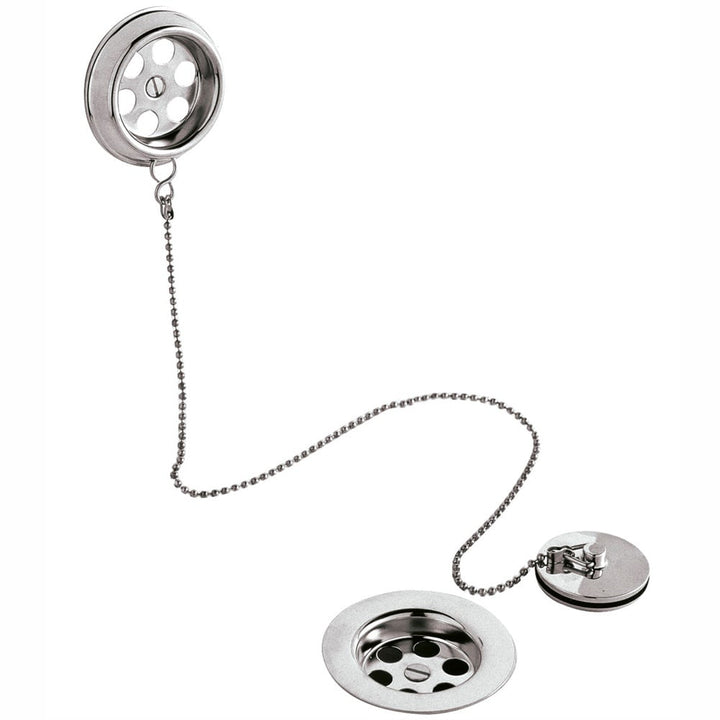 nuie-chrome-retainer-brass-bath-waste--ball-chain---e347-