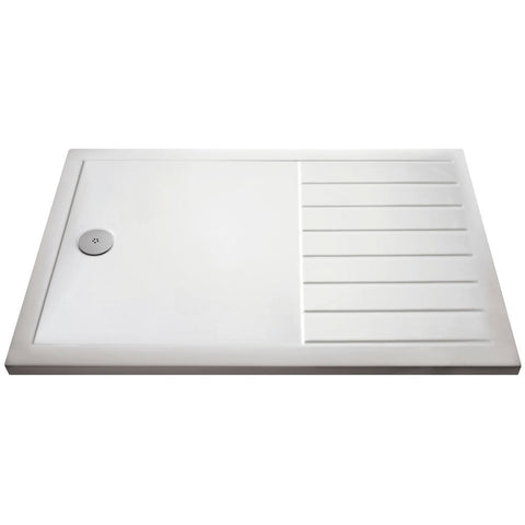 Nuie and Hudson Reed White Rectangular Walk-In Shower Tray Range