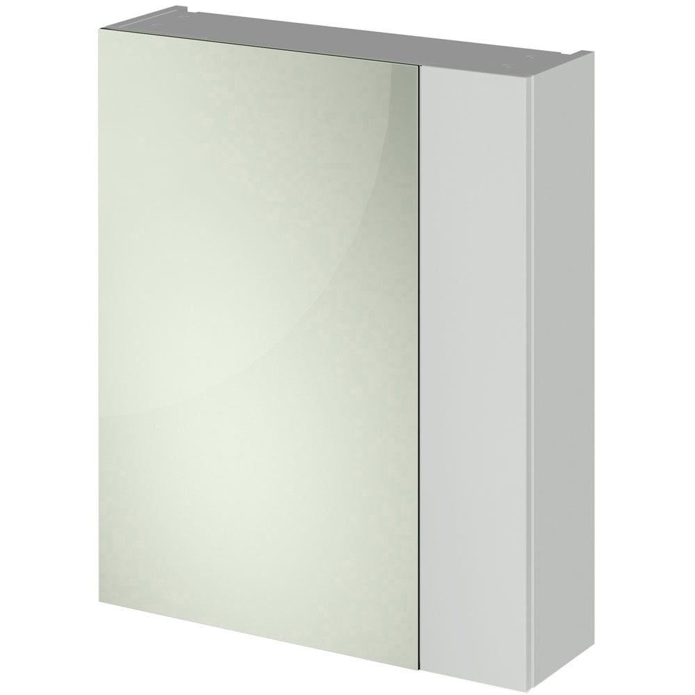 Nuie Athena Gloss Grey Mist 600mm Mirror Unit (75/50) - OFG418
