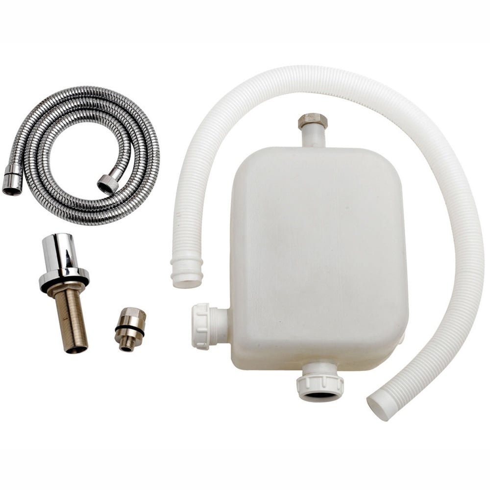 Nuie White Deck Shower Kit - EA383