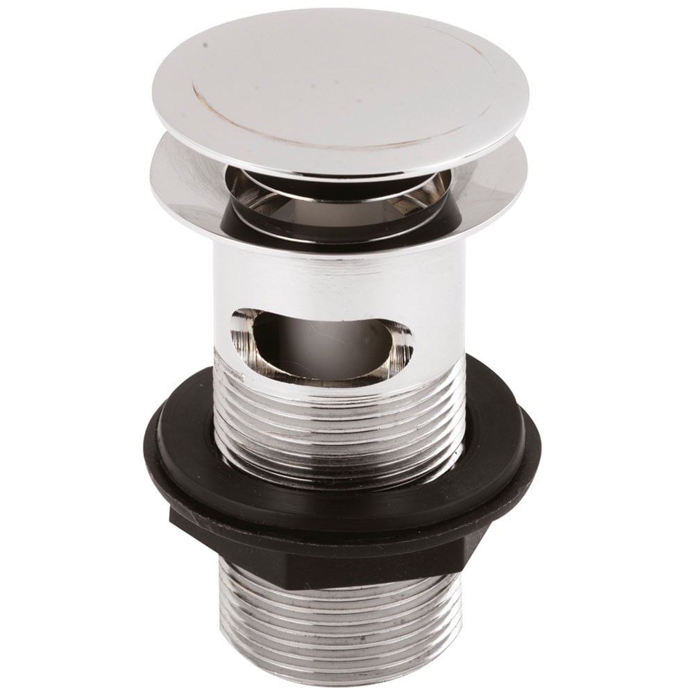 Nuie Chrome Push Button Basin Waste ER07