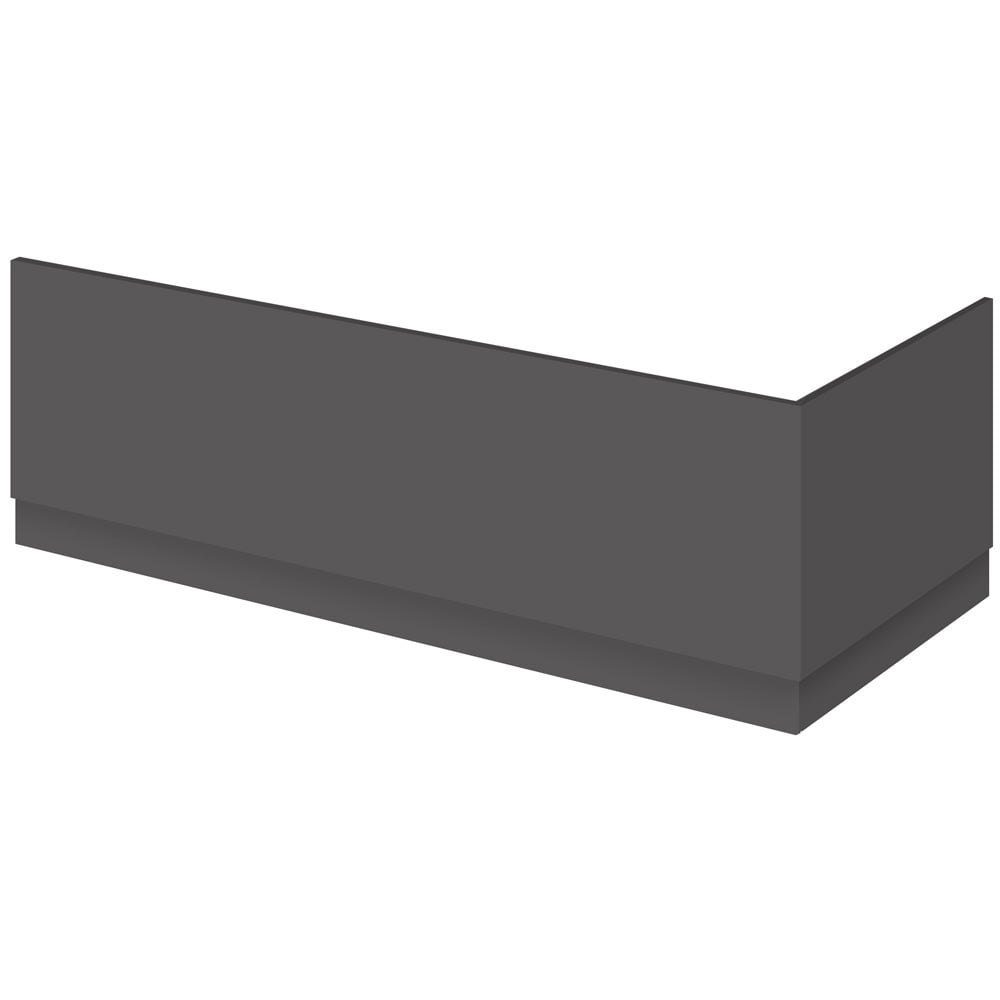 Nuie Athena Gloss Grey 800mm Bath Front Panel - OFF978