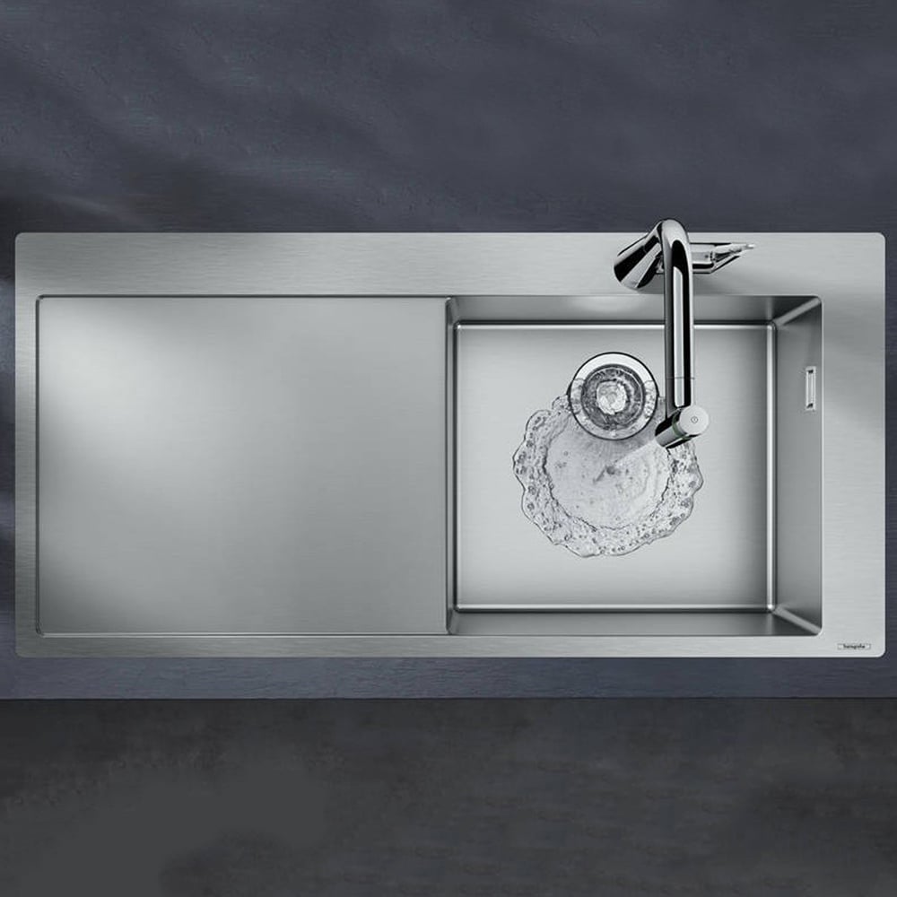 Hansgrohe S715-F450 1.0 Bowl Stainless Steel Kitchen Sink 43306800