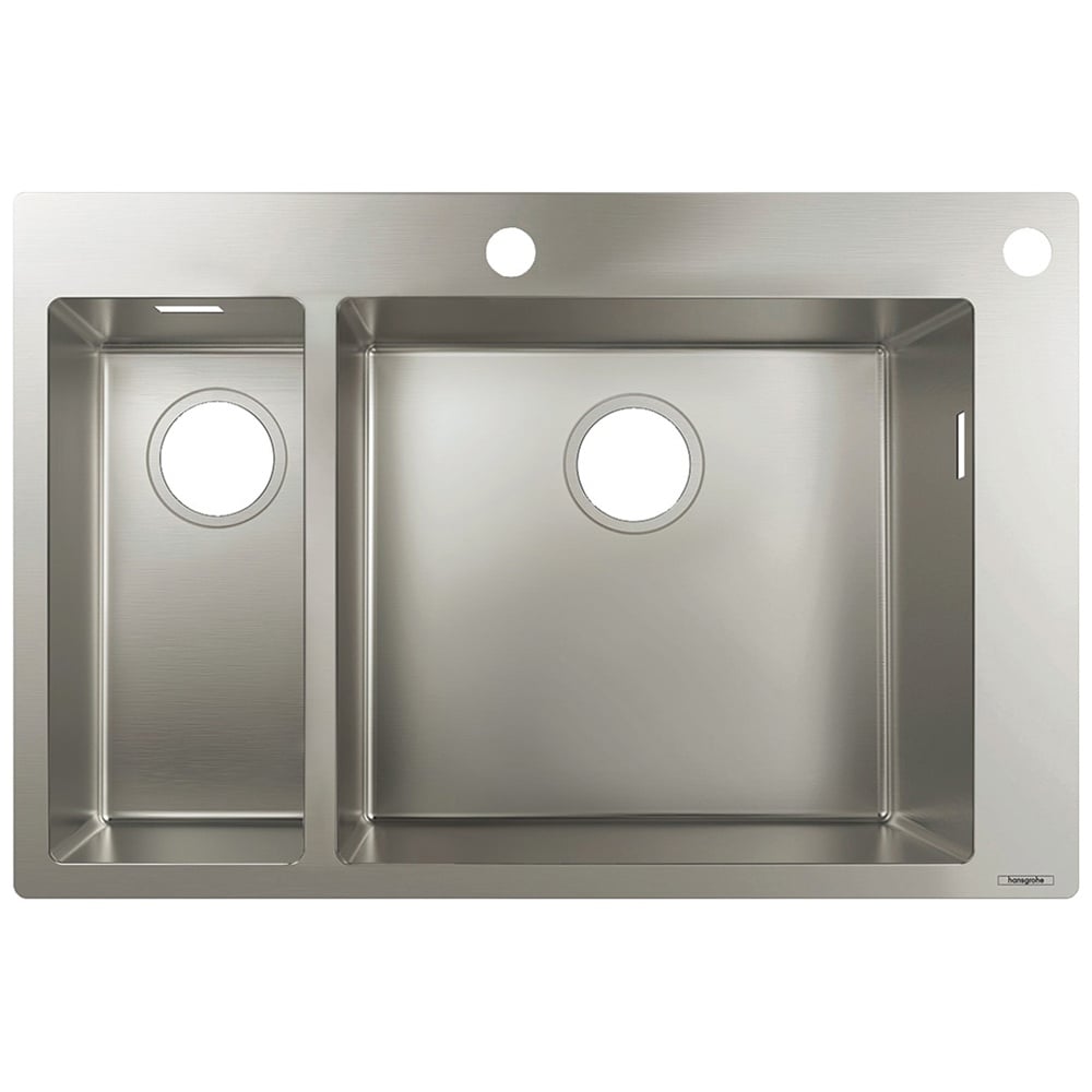 Hansgrohe S712-F655 1.5 Bowl Stainless Steel Kitchen Sink 43310800