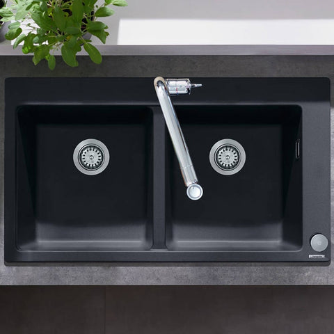 Hansgrohe S510-F770 2.0 Bowl Graphite Black Kitchen Sink 43316170