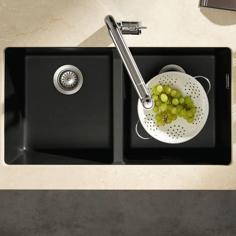 Hansgrohe S510-U770 2.0 Bowl Graphite Black Undermount Kitchen Sink 43434170