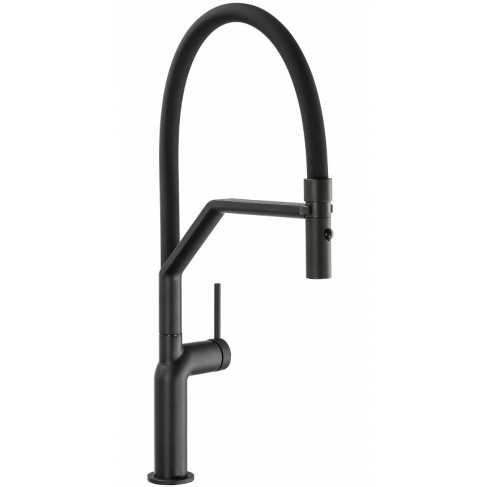 Abode Tubist Black Single Lever Pull Out Kitchen Sink Tap