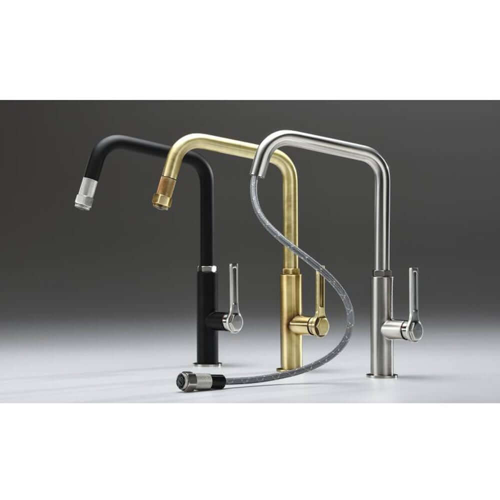 Abode Hex Pullout Single Lever Kitchen Sink Mixer Tap