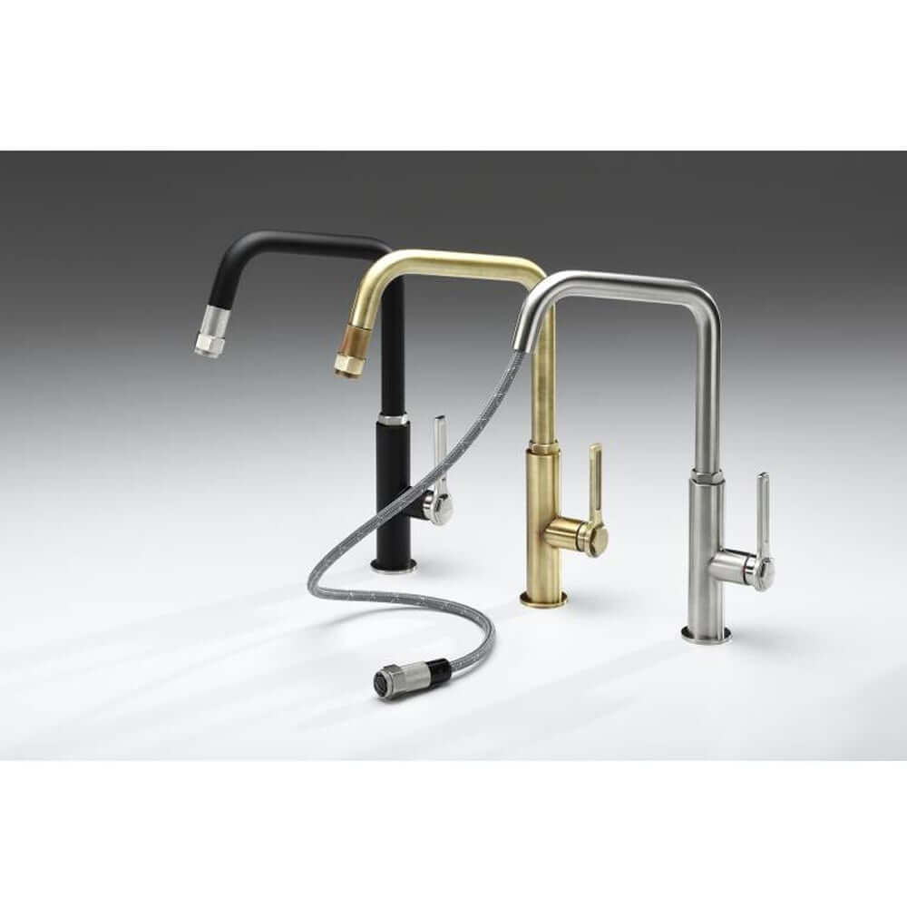 Abode Hex Pullout Single Lever Kitchen Sink Mixer Tap