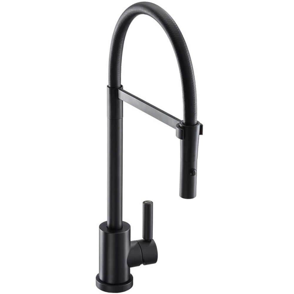 Abode Atlas Professional Matt Black Single Lever Kitchen Sink Mixer Tap