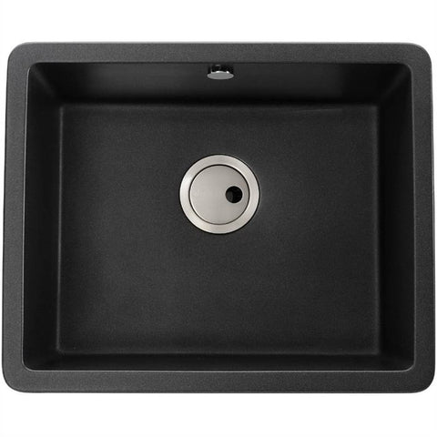 Abode Matrix SQ GR15 Large 1.0 Bowl Granite Undermount Kitchen Sink