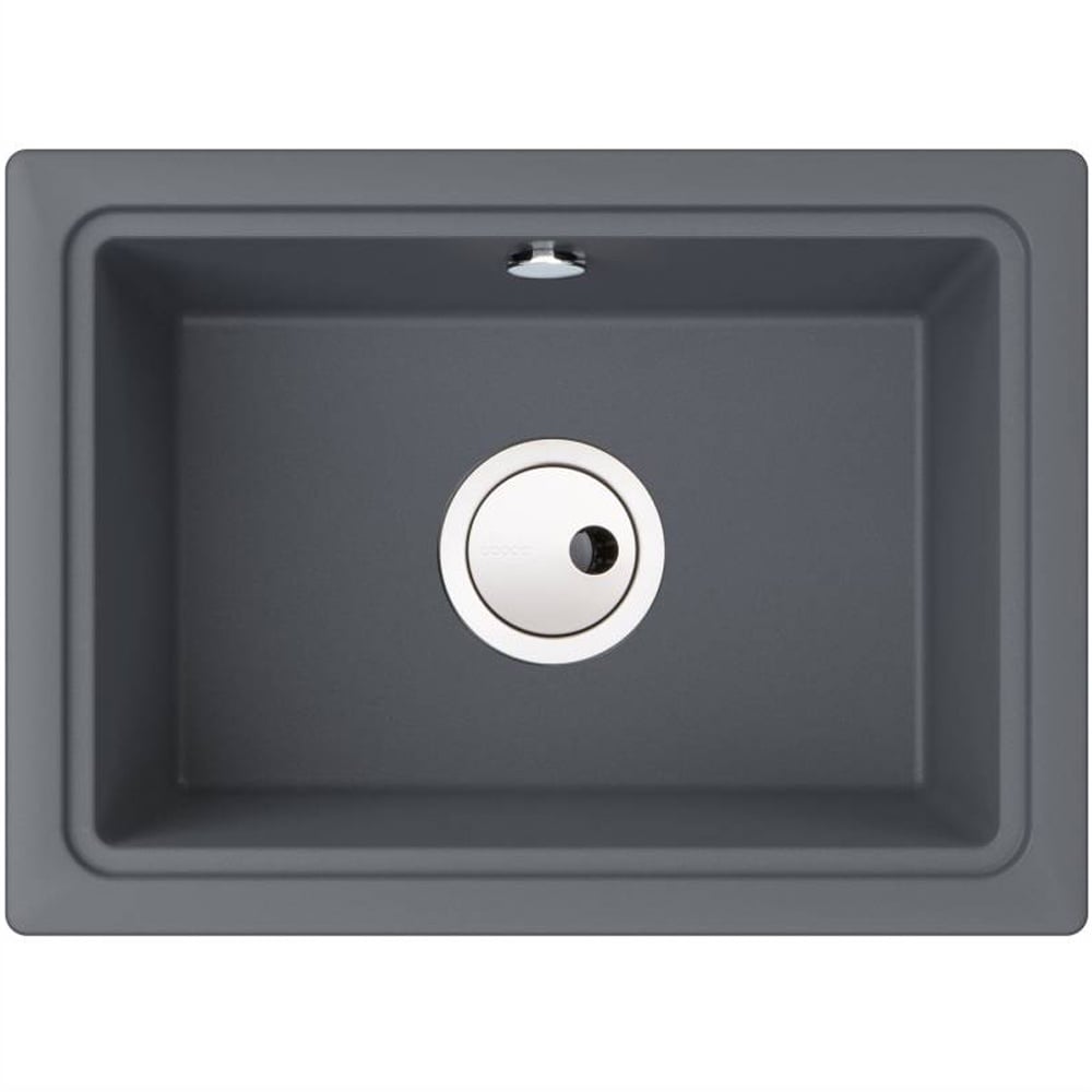 Abode Denton Grey Single Bowl Undermount Kitchen Sink AW3167