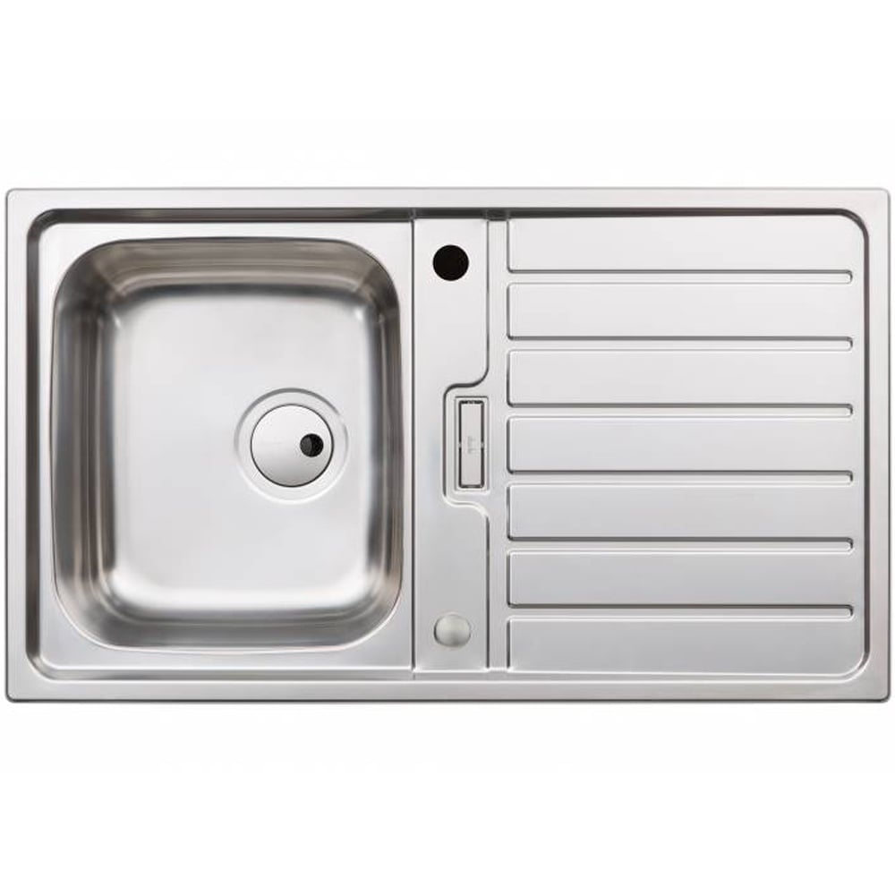 Abode Neron 1.0 Bowl Brushed Stainless Steel Compact Reversible Kitchen Sink