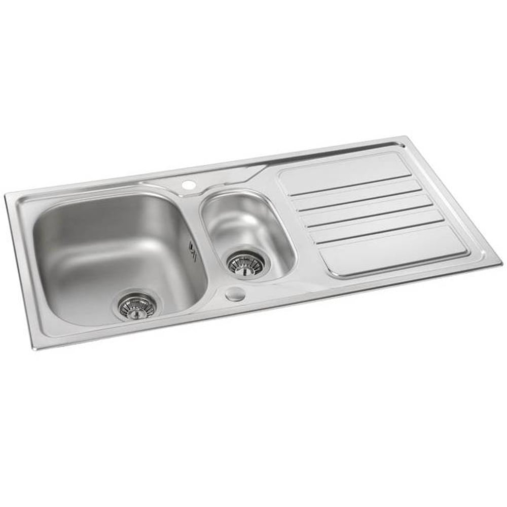 Abode Mikro 1.5 Bowl Stainless Reversible Steel Kitchen Sink