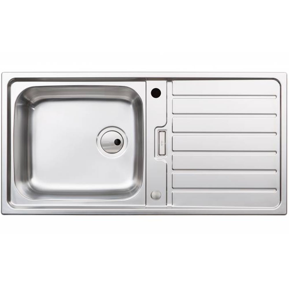 Abode Neron 1.0 Bowl Brushed Stainless Steel Reversible Kitchen Sink
