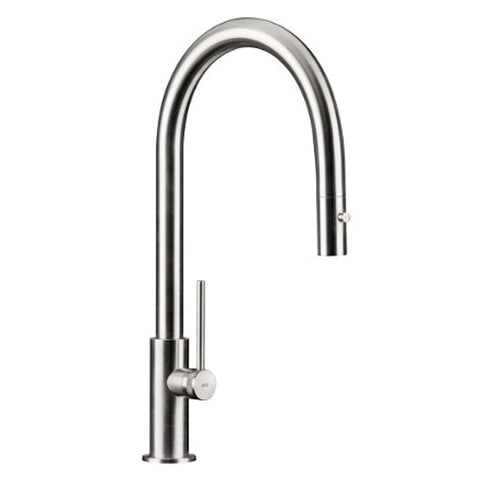 MGS SPIN D Polished Stainless Steel Kitchen Sink Mixer Tap 0159P