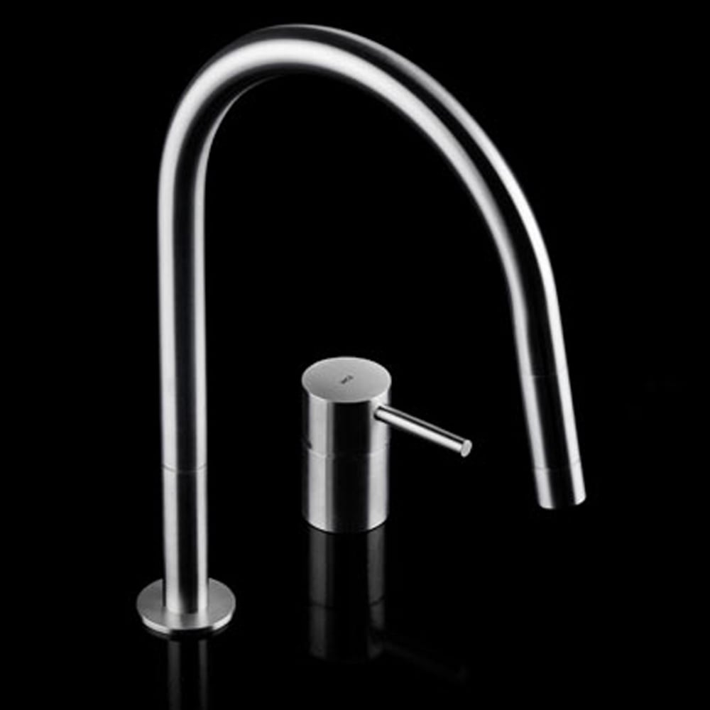 MGS F2 R E Matt Stainless Steel Kitchen Sink Mixer Tap 0137M