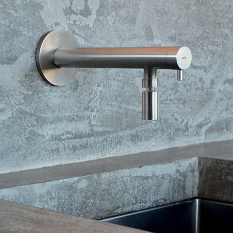 MGS NEMO WS Polished Stainless Steel Kitchen Sink Mixer Tap 0168P
