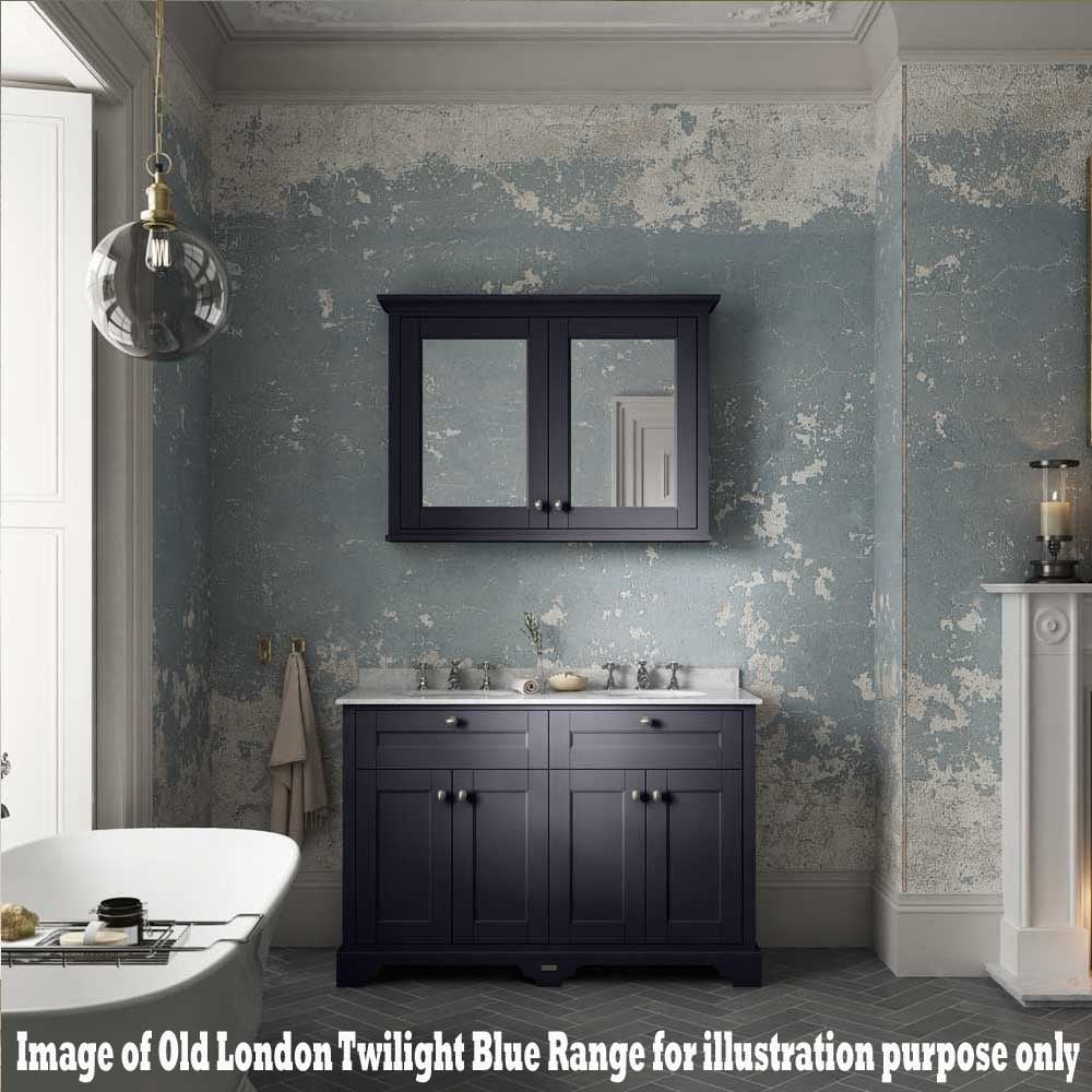 Hudson Reed Old London Twilight Blue 1000mm Black Marble & 3TH Basin Vanity - LOF379