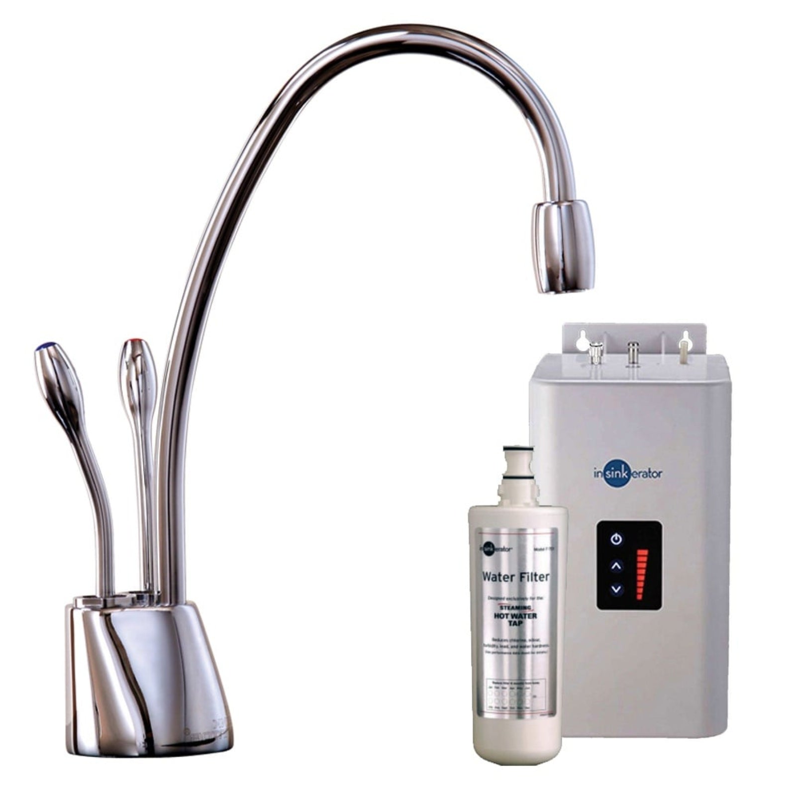 Insinkerator Chrome Boiling Hot & Cold Kitchen Sink Kettle Tap & Neo Tank HC1100C (P)