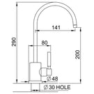 perrin--rowe-contemporary-mini-lever-satin-brass-kitchen-sink-filter-tap-1601sb-