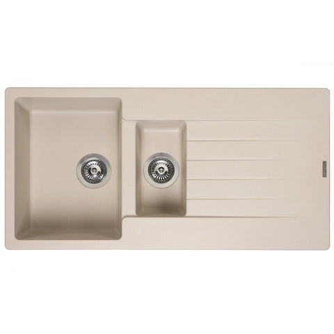 Reginox Harlem 15 1.5 Bowl Granite Inset Kitchen Sink & Waste