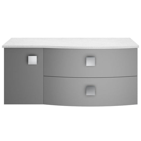 Hudson Reed Sarenna 1000mm Cabinet with Marble Top Right Hand Side