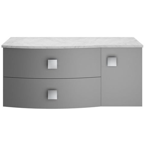 Hudson Reed Sarenna 1000mm Cabinet With Marble Top Left Hand Side