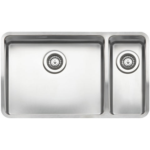 Reginox Ohio 50x40+18x40 1.5 Bowl Stainless Steel Kitchen Sink & Waste