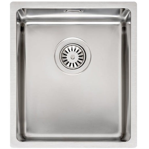 Reginox Houston 34x40 1.0 Bowl Stainless Steel Kitchen Sink & Waste