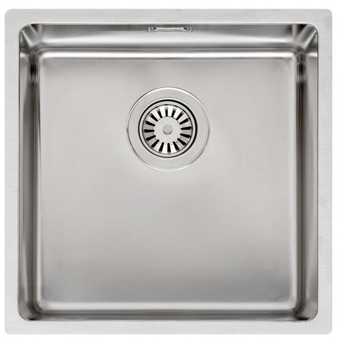 Reginox Houston 40x40 1.0 Bowl Stainless Steel Kitchen Sink & Waste